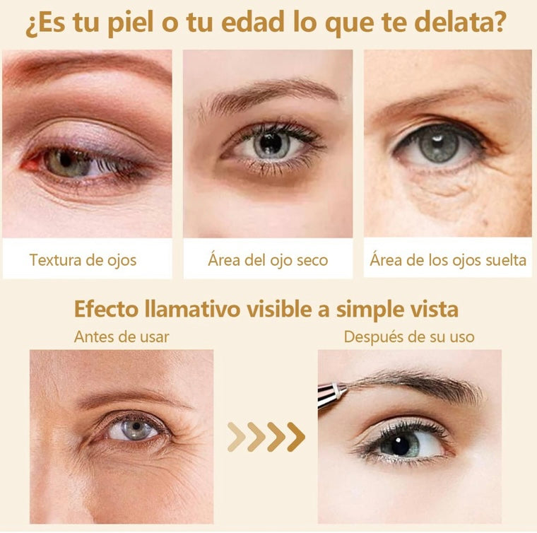 El tratamiento dorado para una mirada sin signos de fatiga